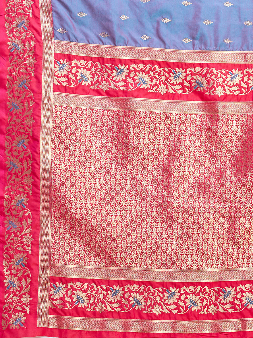 Cyan Banarasi Satin Silk Woven Classic Saree - Monjolika Fashion Cyan Banarasi Satin Silk Woven Classic Saree - Monjolika Fashion