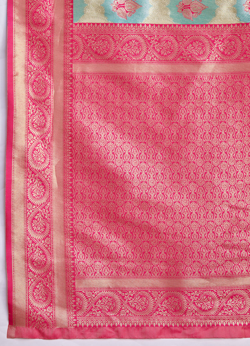 Pink And Cream Banarasi Silk Weaving Traditional Saree - Monjolika Fashion Pink And Cream Banarasi Silk Weaving Traditional Saree - Monjolika Fashion