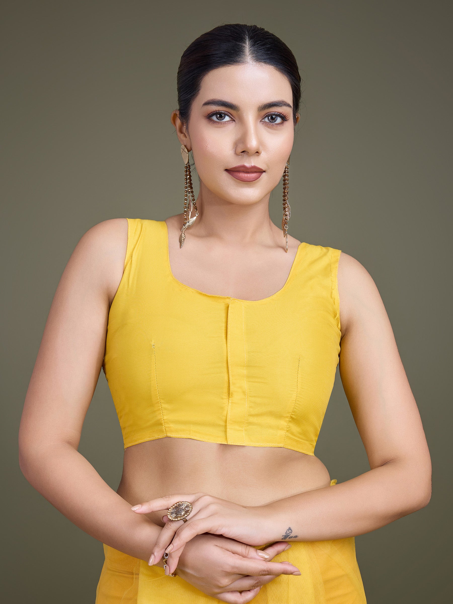 Yellow Soft Net Sequin Party Wear Saree - Monjolika Fashion Yellow Soft Net Sequin Party Wear Saree - Monjolika Fashion