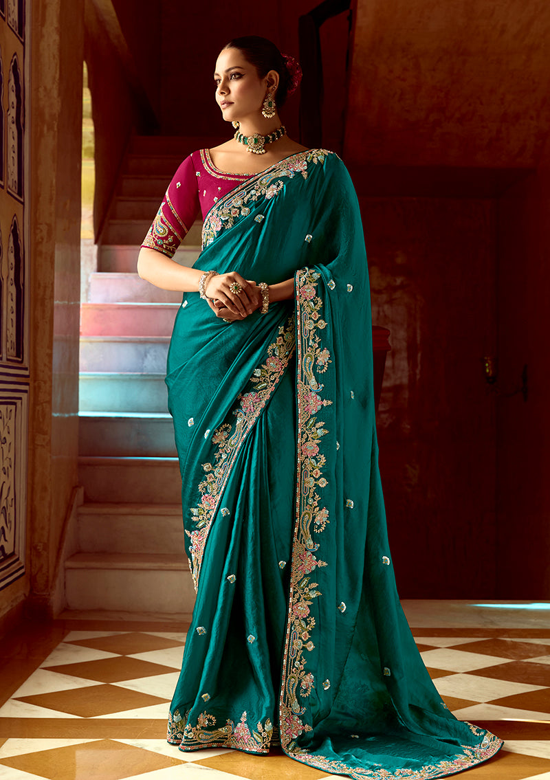Tissue Organza Silk Saree Tissue Organza Silk Saree