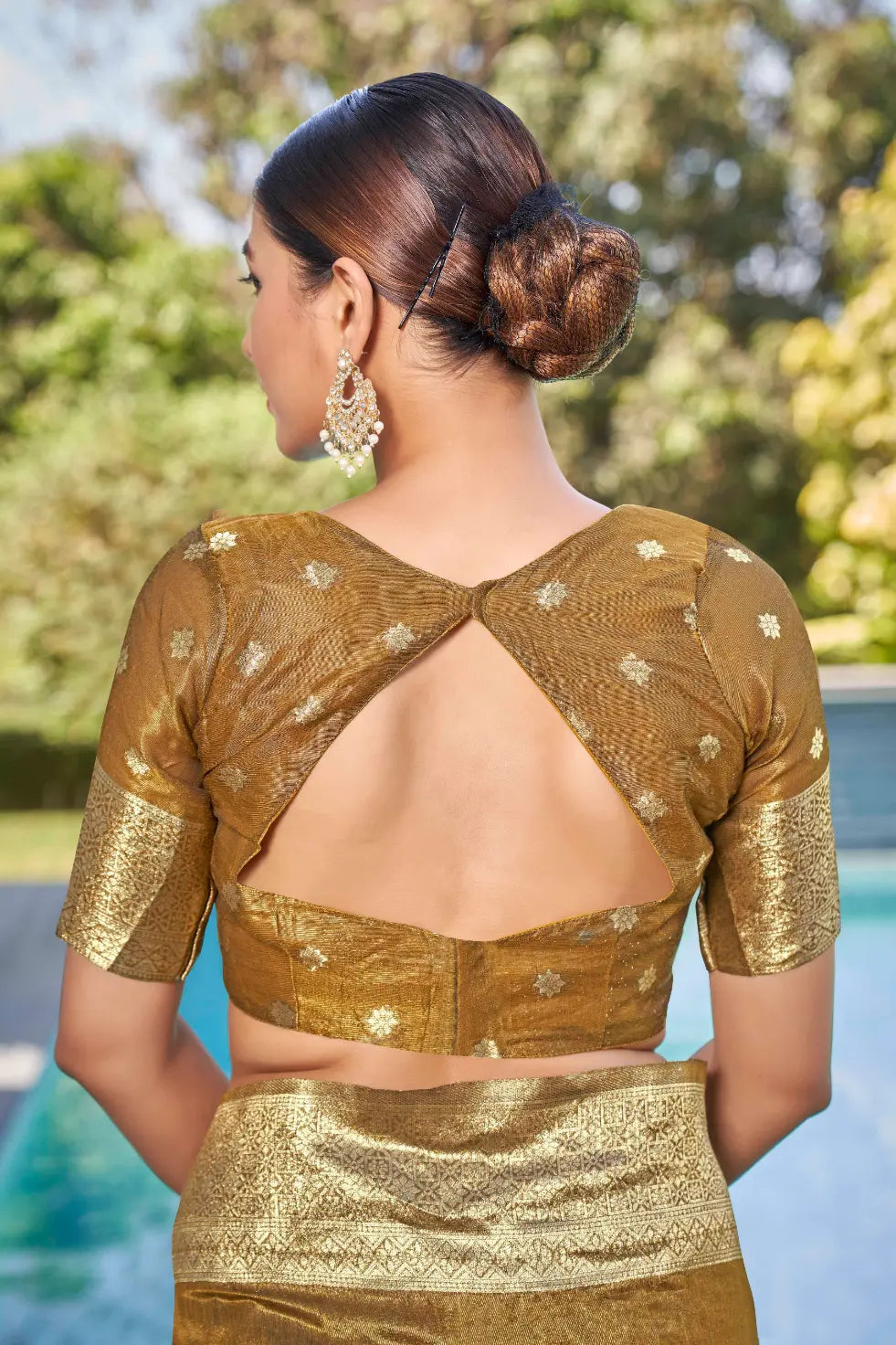 Mustard Shimmer Silk Woven Contemporary Wear Saree - Monjolika Fashion Mustard Shimmer Silk Woven Contemporary Wear Saree - Monjolika Fashion