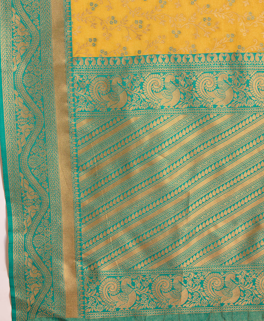 Yellow Banarasi silk Weaving Designer Saree - Monjolika Fashion Yellow Banarasi silk Weaving Designer Saree - Monjolika Fashion