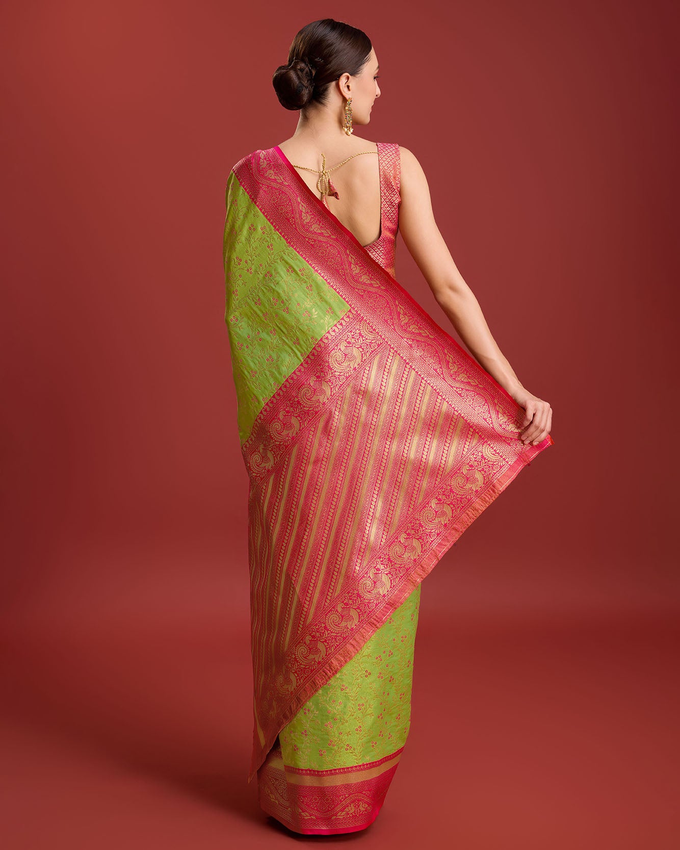 Yellow Banarasi silk Weaving Designer Saree - Monjolika Fashion Yellow Banarasi silk Weaving Designer Saree - Monjolika Fashion