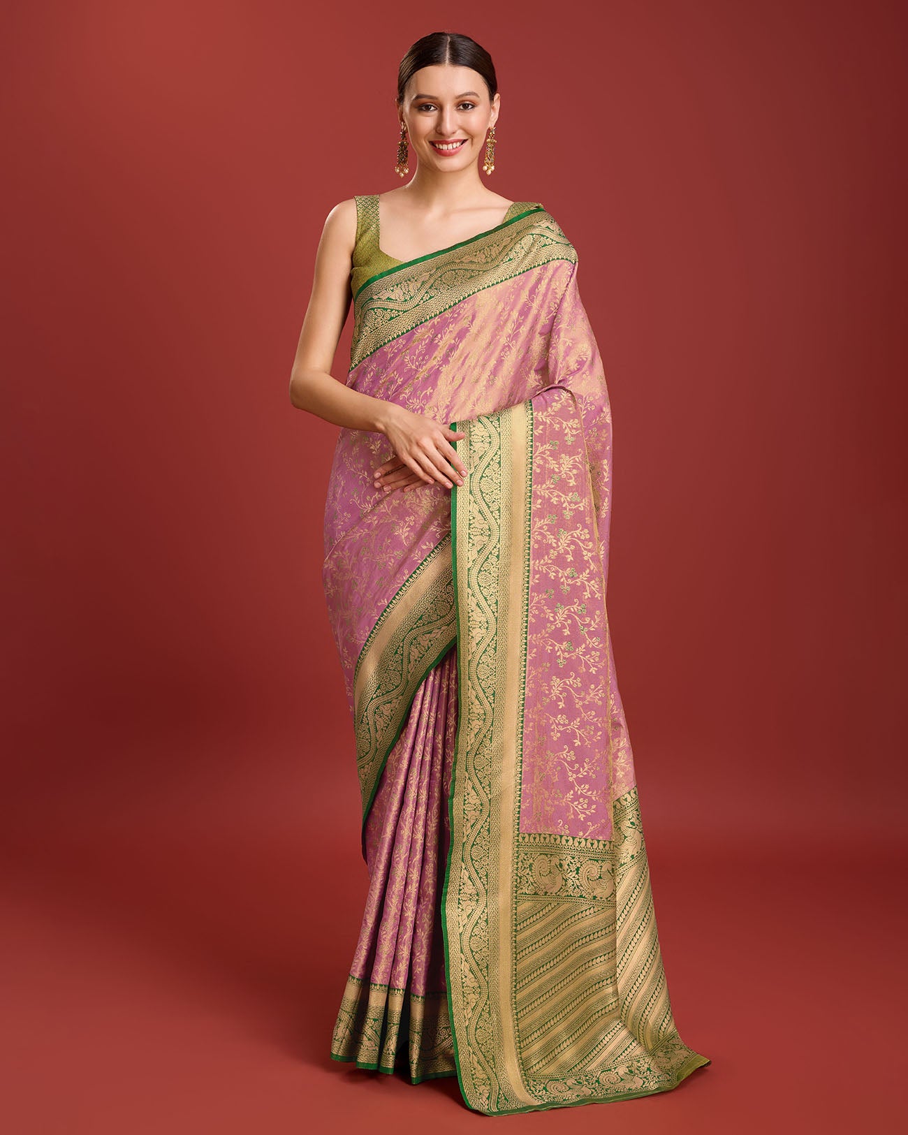 Yellow Banarasi silk Weaving Designer Saree - Monjolika Fashion Yellow Banarasi silk Weaving Designer Saree - Monjolika Fashion