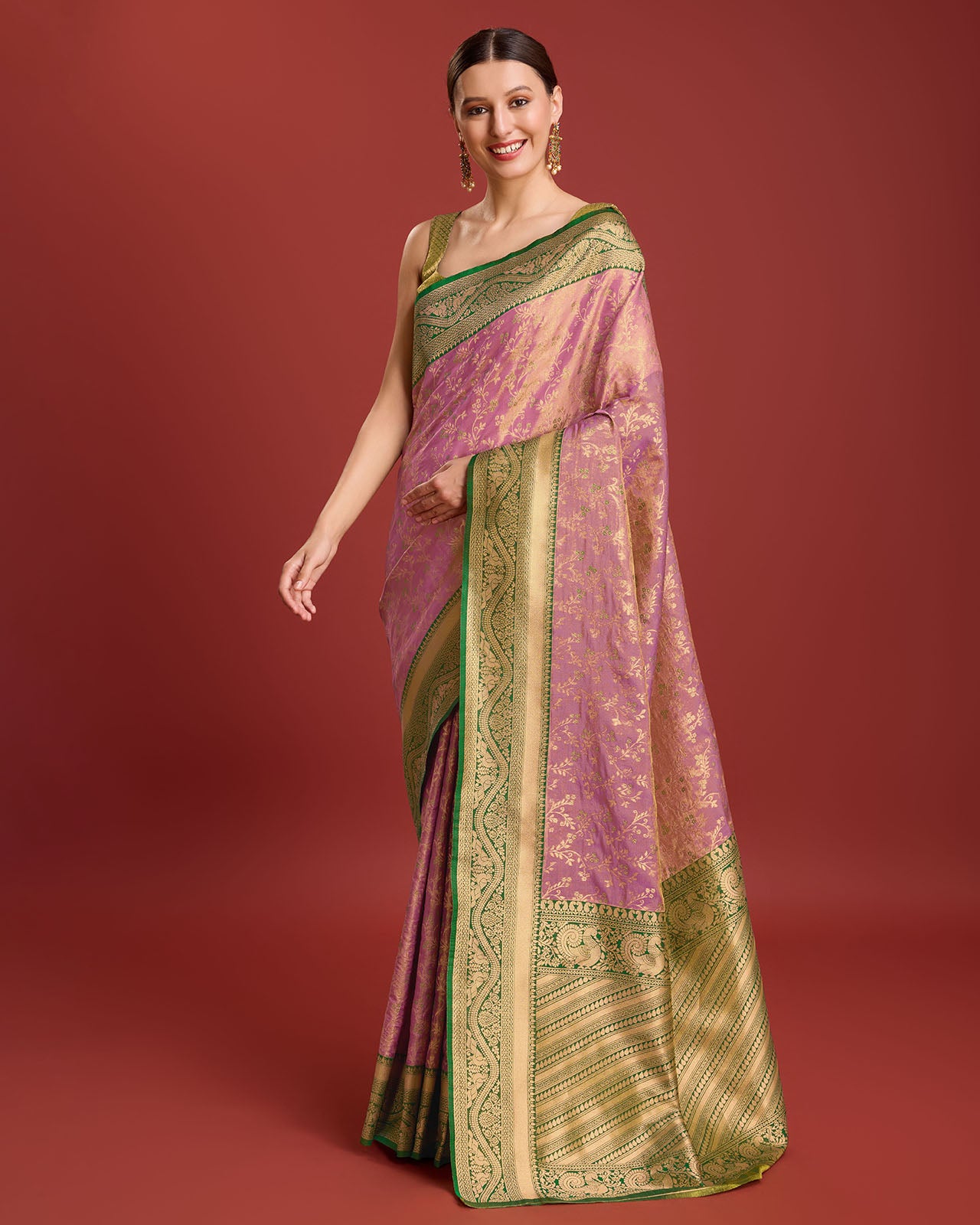Yellow Banarasi silk Weaving Designer Saree - Monjolika Fashion Yellow Banarasi silk Weaving Designer Saree - Monjolika Fashion