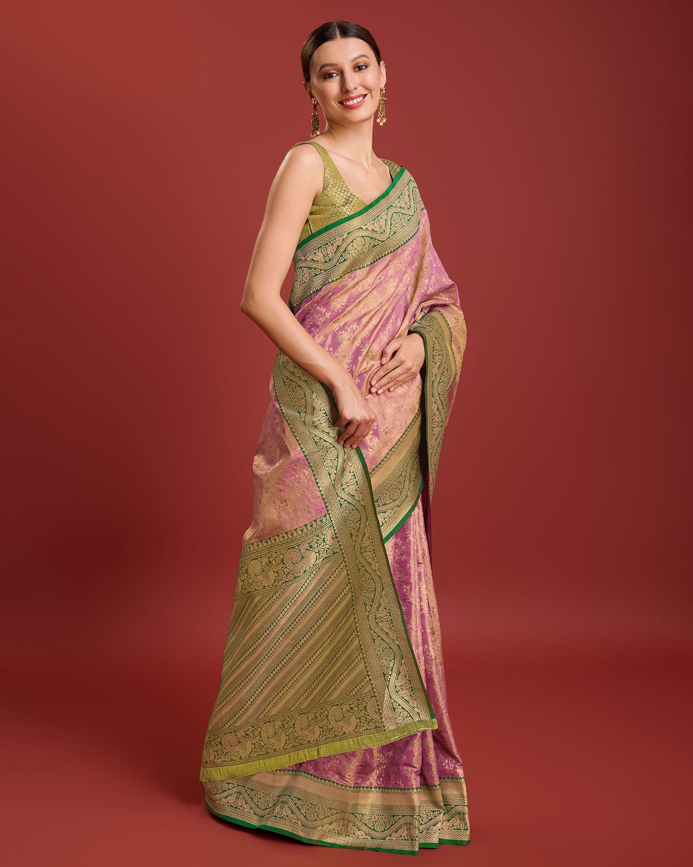 Yellow Banarasi silk Weaving Designer Saree - Monjolika Fashion Yellow Banarasi silk Weaving Designer Saree - Monjolika Fashion