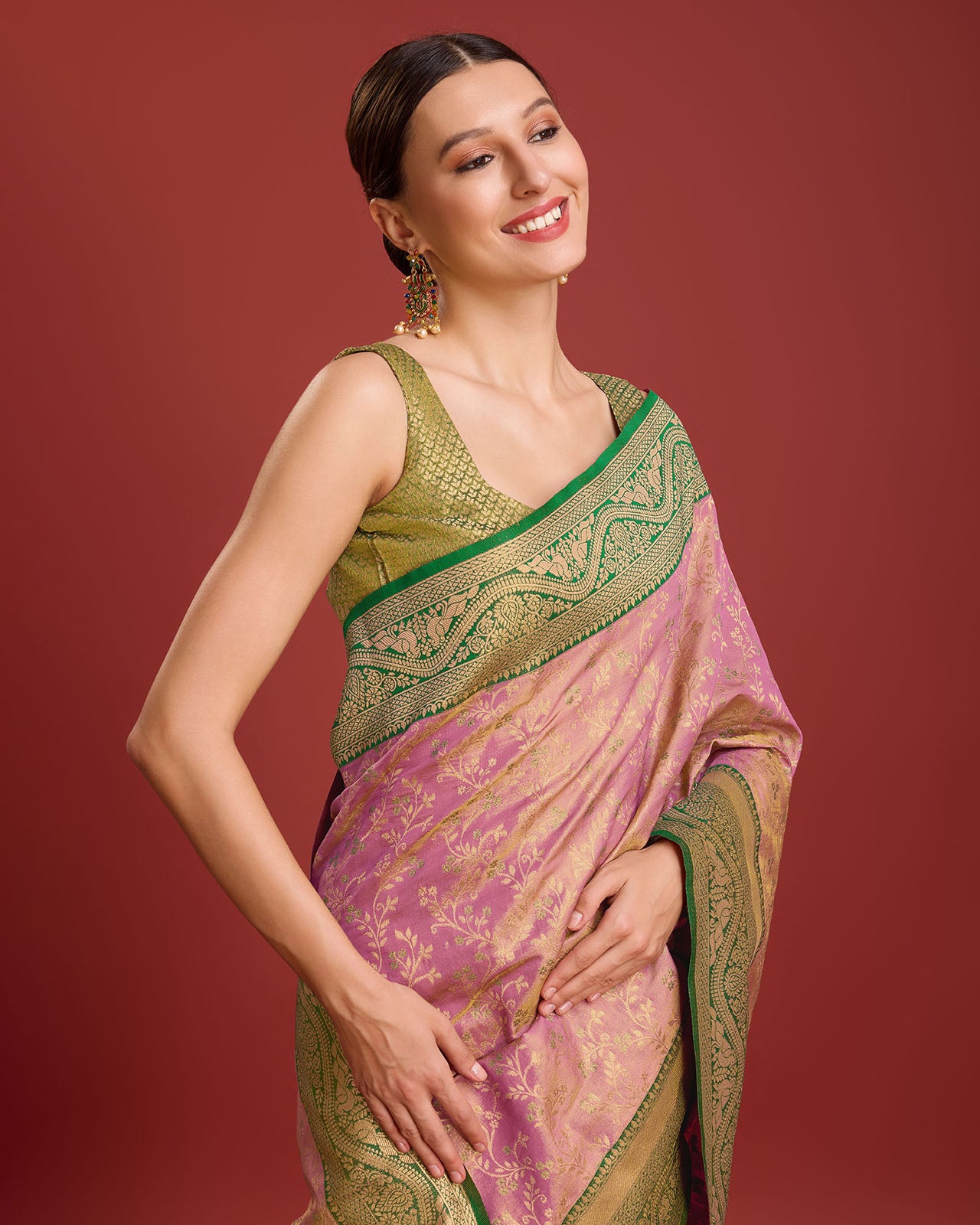 Yellow Banarasi silk Weaving Designer Saree - Monjolika Fashion Yellow Banarasi silk Weaving Designer Saree - Monjolika Fashion