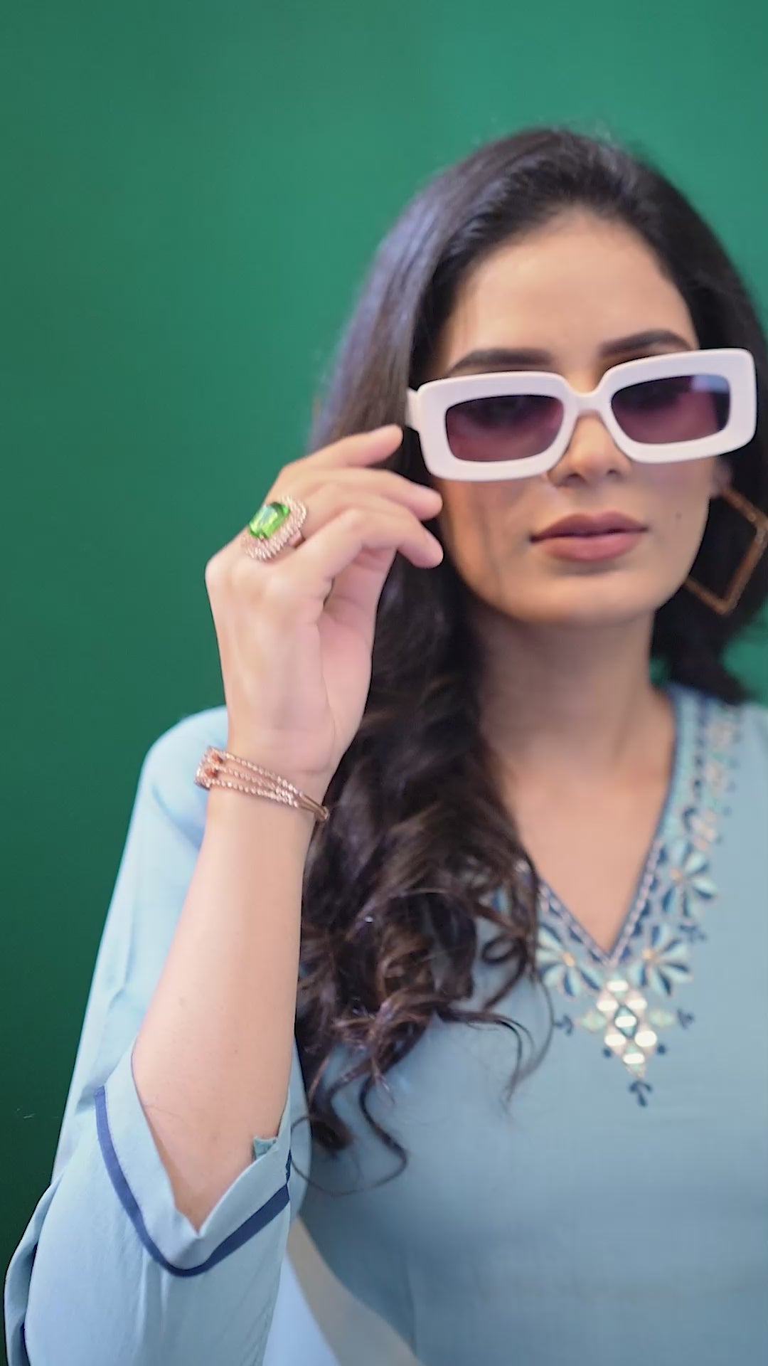 Light blue Maaza Cotton Handwork with Pocket Causal Kurti Light blue Maaza Cotton Handwork with Pocket Causal Kurti
