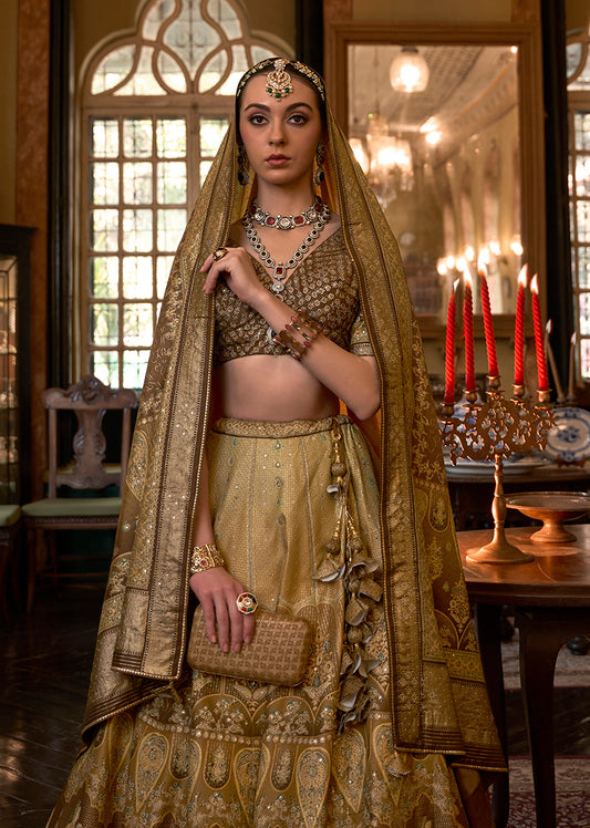 Multi Colour Silk Stone Work Readymade Lehenga Choli