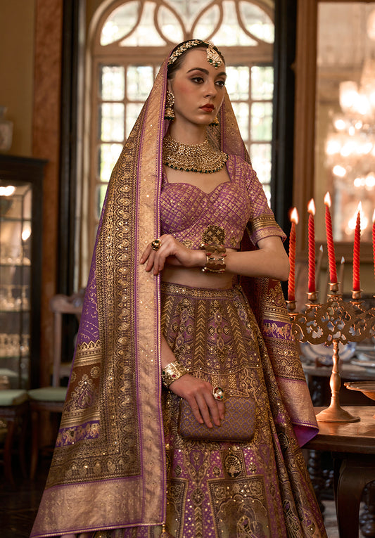 Multi Colour Silk Stone Work Readymade Lehenga Choli