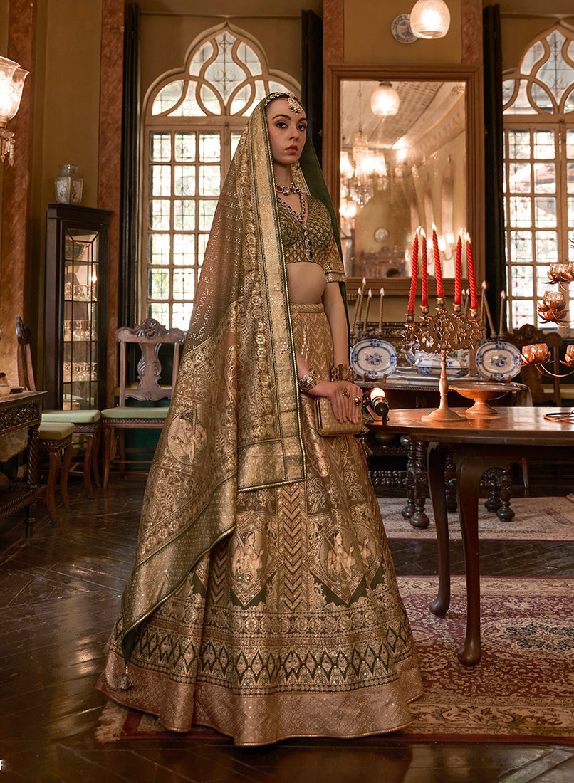 Multi Colour Silk Sequins Work Readymade Lehenga Choli