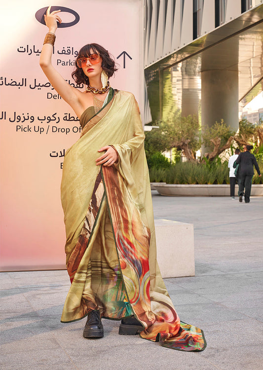 Satin Saree
