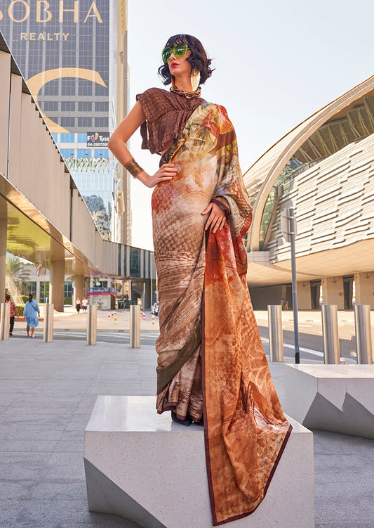 Satin Saree