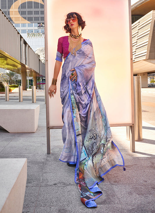 Satin Saree