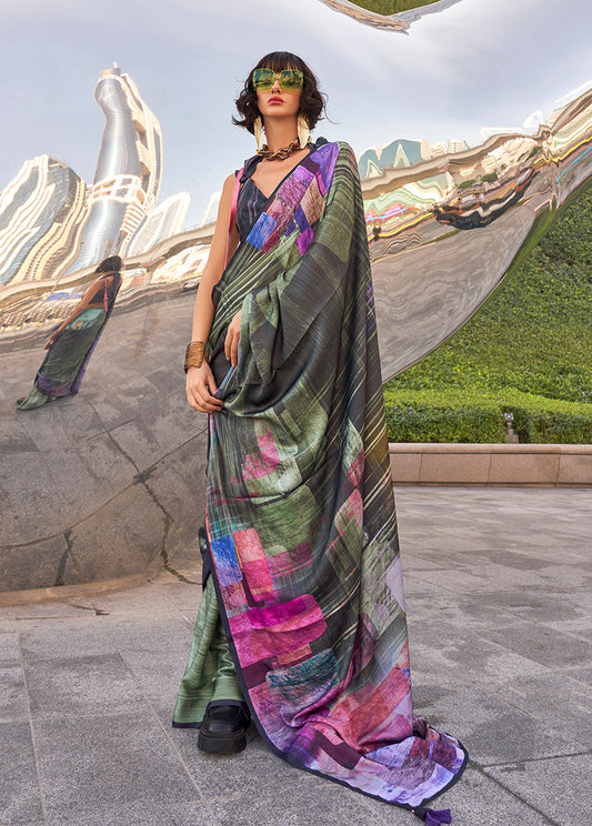 Satin Saree