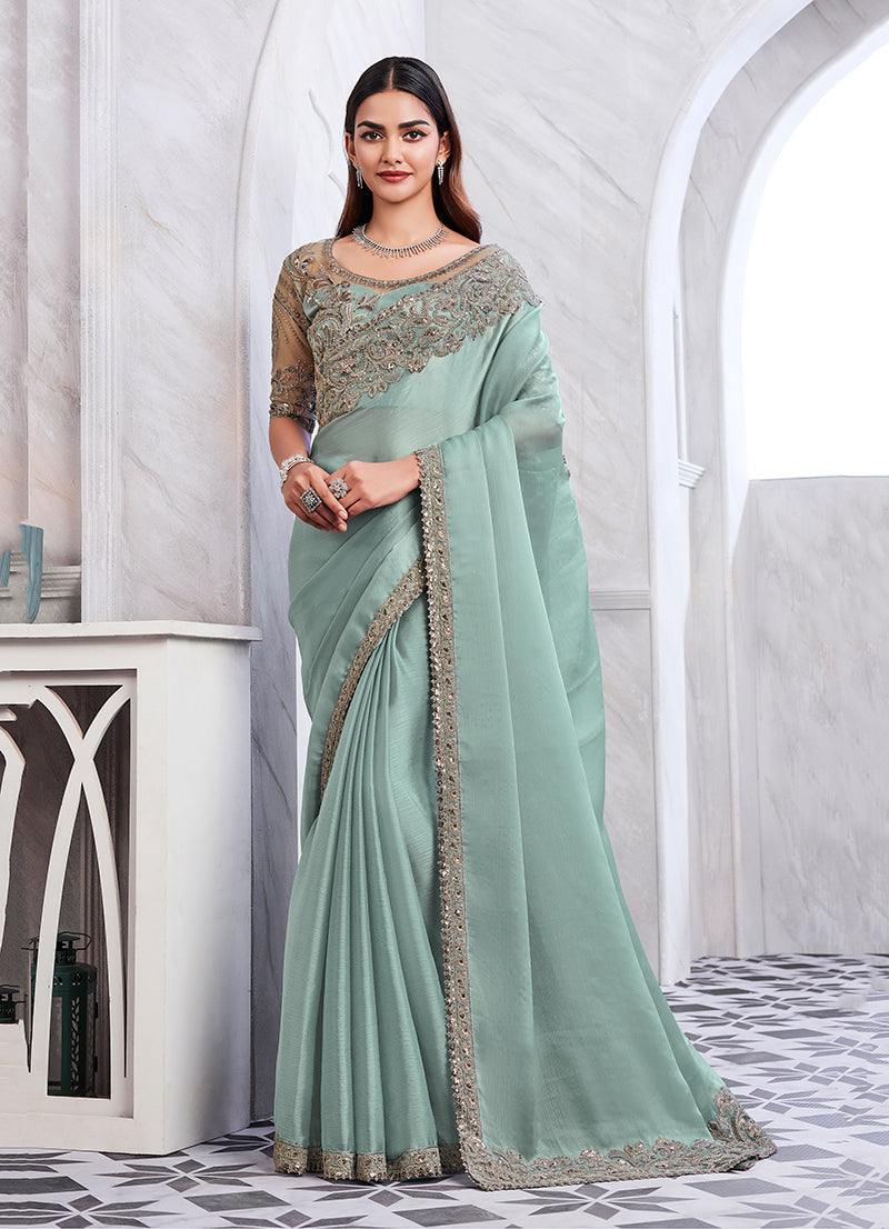 Satin Saree