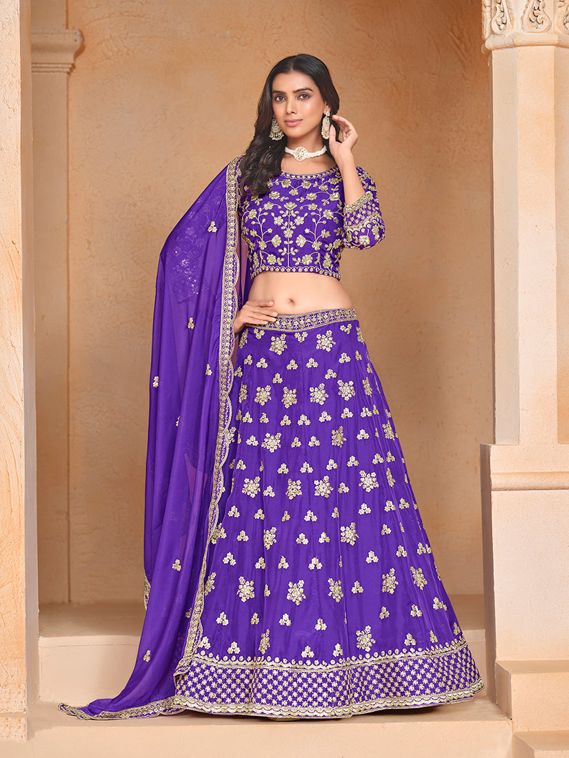 Green Organza Heavy Embroidered Traditionally Lehenga Choli
