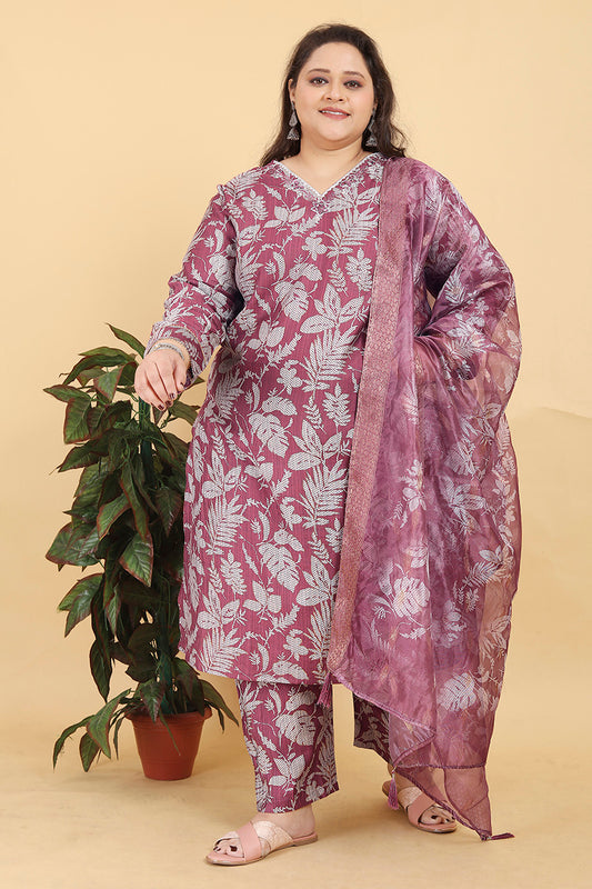 Pink Premium Lichi Viscose Handwork Classic Salwar Suit