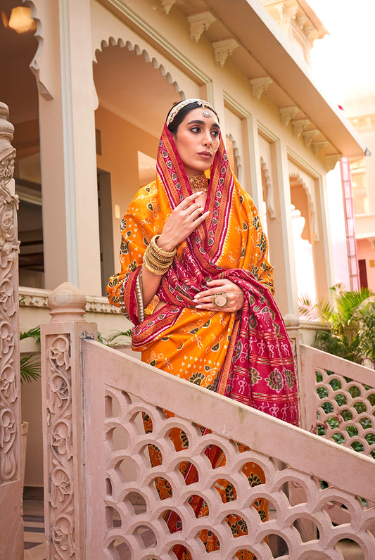 Amber Silk Printed Saree