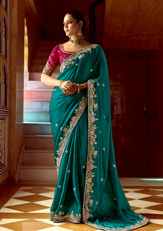 Tissue Organza Silk Saree
