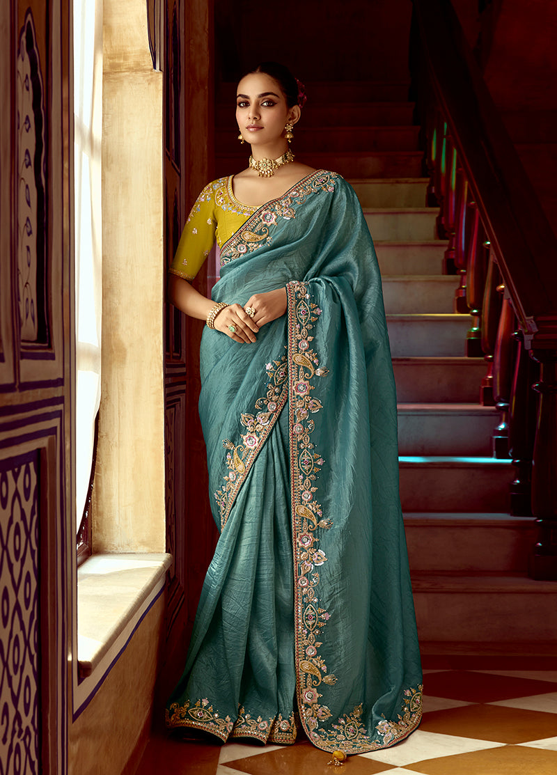 Tissue Organza Silk Saree