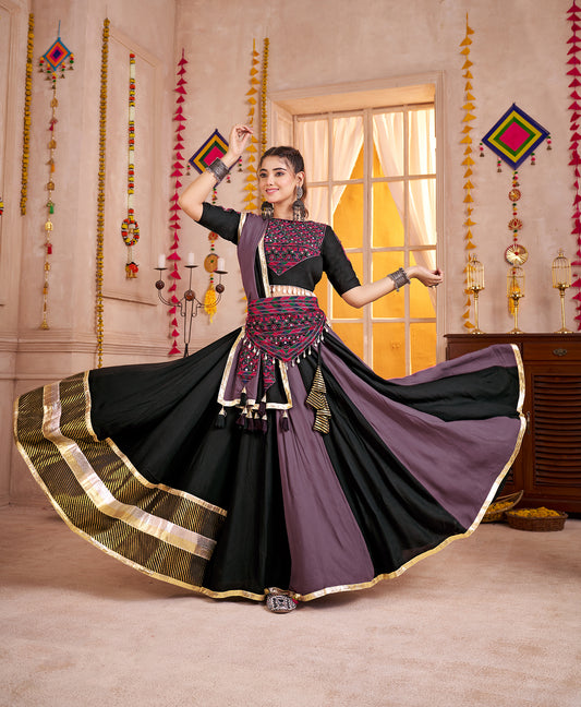Multicolor Viscose Cotton Navratri Chaniya Choli for Festival
