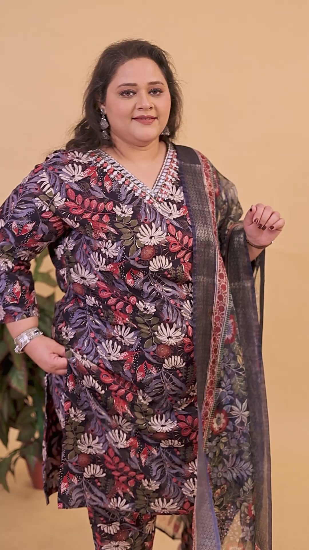 Black Premium Rayon Handwork Classic Salwar Suit